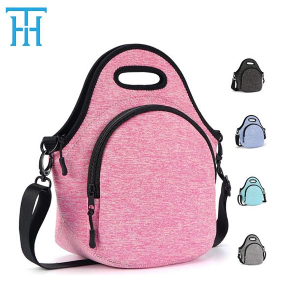 Neoprene lunch sleeve with shoulder strap - Image 2