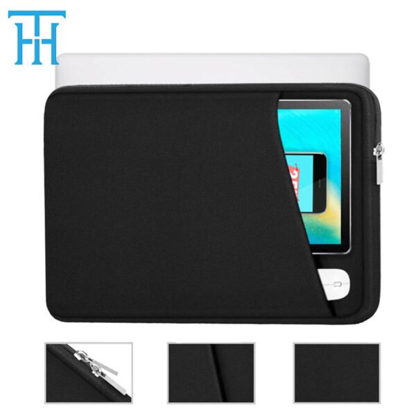 Neoprene laptop sleeve with front pocket - Image 4